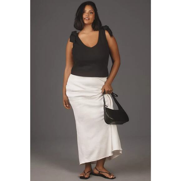 Maeve The Rafaela Bow-Tie Tank Top - M Petite Black - Picture 5 of 7